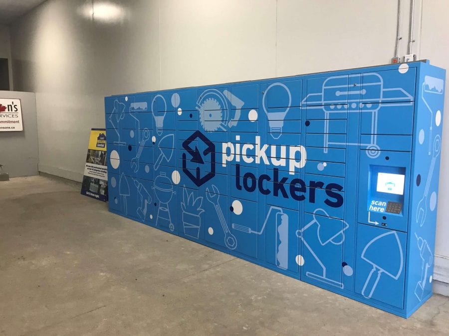 Order Pick Up Lockers at a Lowe's Canada location