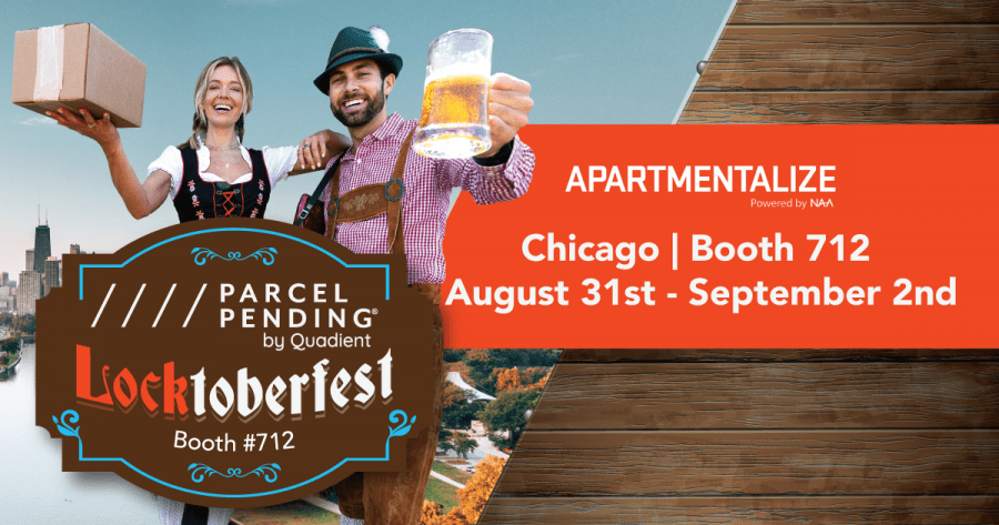 Join Parcel Pending by Quadient's Locktoberfest festivities at Apartmentalize – August 31 through September 2, 2021