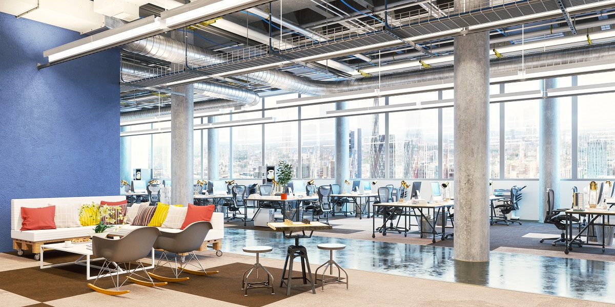 Modern open office interior