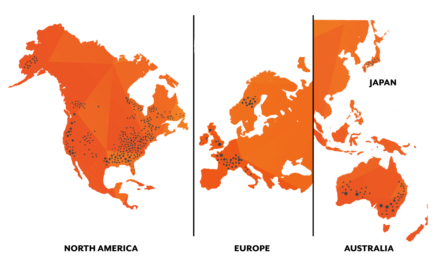 Globalt nettverk, lokal støtte