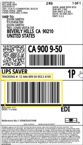 UPS Label